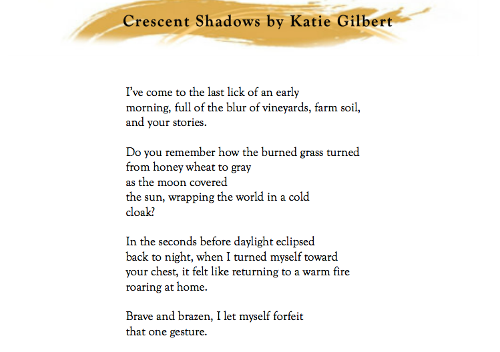 Katie Gilbert poetry